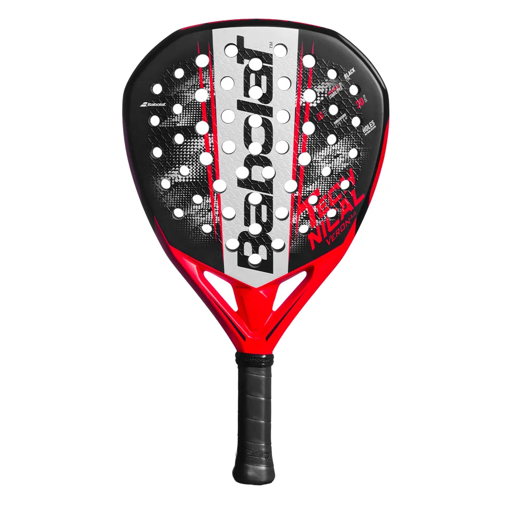 Ракетка для падела BABOLAT Technical Veron 3.0, 150183,для продв.игр., стекловолокно, черно-красный