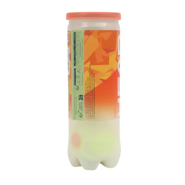 Мяч теннисный детский HEAD Stage 2 Orange, 578423,уп.3 шт, фетр,нат.резина,желто-оранжевый за 836.40 ₽ в Смоленске