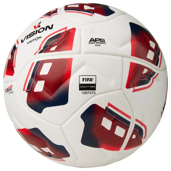 Мяч футб. VISION TRITON, FV425075, р.5,FIFA Quality Pro,MF, 16 пан, термосш.,бел-красный за 8&nbsp;007 ₽ в Смоленске