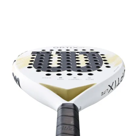 Ракетка для падела WILSON Optix V2 Lite WH, WR190711U2, для начин-х, стекловолокно,бело-черн-беж