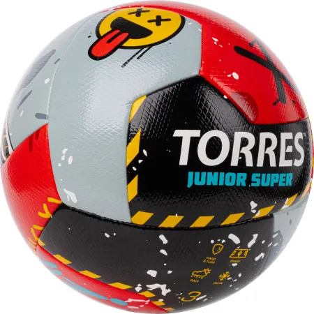 Мяч футб. TORRES Junior-3 Super, F323303, р.3,ПУ,4 сл, 12 п,гибрид.сш, крас-чёрн-сер за 2&nbsp;272.90 ₽ купить в Смоленске