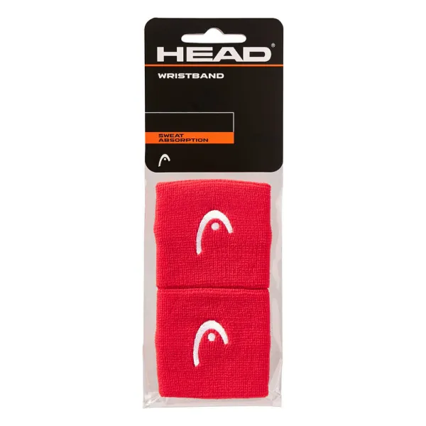 Напульсники HEAD 2,5", 285050-RD, ширина 7см, 90% нейлон, 10% эластан, красный