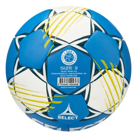 Мяч ганд. SELECT HB FORCE DB V25, 1622858205, Senior (р.3), EHF Appr,ПУ, гибр.сш., сине-белый за 8&nbsp;438.80 ₽ купить в Смоленске