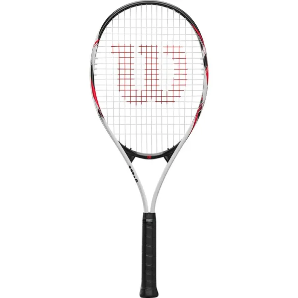 Ракетка б/т Wilson Fusion XL Gr2, WR199110U2, для любит, алюминий, со струнами, черно-бело-красный за 6&nbsp;358 ₽ в Смоленске