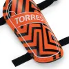 Щитки футбольные TORRES Club, FS2307XS, р. XS, без голеностопа, две заст. на лип, оранжево-черный