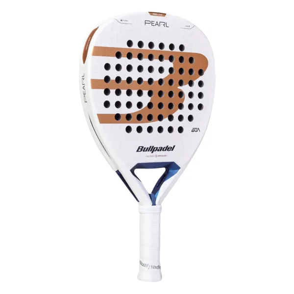Ракетка для падела BULLPADEL Pearl 27, 497249, для проф-в, стекловолокно,карбон, бело-золотистый за 44&nbsp;319 ₽ в Смоленске