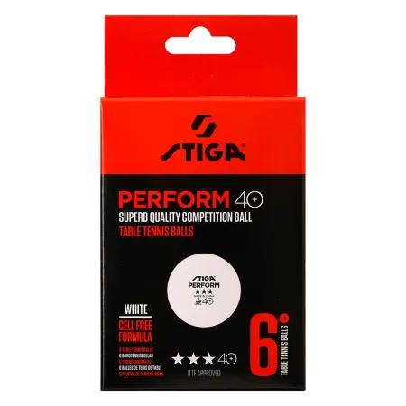 Мяч для наст. тенниса Stiga Perform 3***, 40+, 1113-2110-06, пластик, ITTF Appr., уп.6 шт, бел за 2&nbsp;121.60 ₽ купить в Смоленске