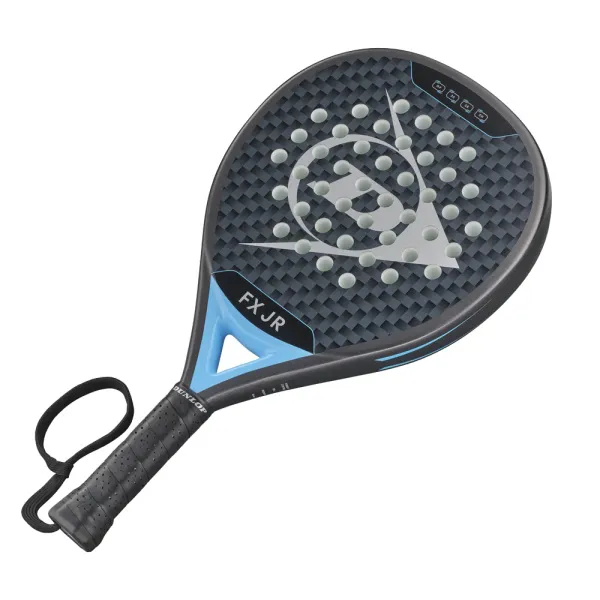 Ракетка для падела Dunlop FX Jr, 10370738, для юниоров, гибрид, графит, черно-голубой за 11&nbsp;019.40 ₽ в Смоленске