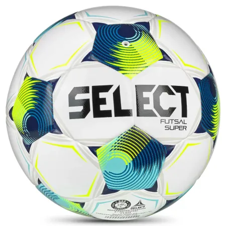 Мяч футзал. SELECT Futsal Super v26 3613471129,р.4, FIFA Quality Pro, 32п,ПУ, гибр.сш, бел-син-лимон за 15&nbsp;444.50 ₽ купить в Смоленске