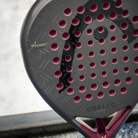Ракетка для падела HEAD Coello Pro 2026, 225036, для профессионалов, карбон, коричнево-бордовый за 33&nbsp;619.20 ₽ купить в Смоленске