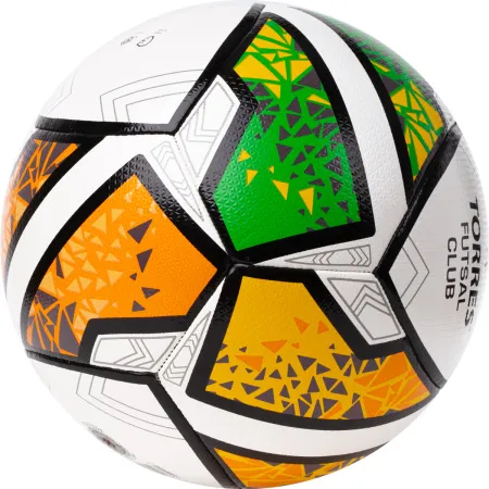 Мяч футзал. TORRES Futsal Club, FS323764, р.4, 10 пан. ПУ, 4 под. сл, гибрид. сш. бело-зел-оранж за 2&nbsp;264.40 ₽ купить в Смоленске
