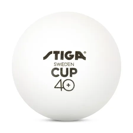 Мяч для наст. тенниса Stiga Cup ABS, 1110-2510-12, диам.40+мм, пластик, упак. 12 шт, белый за 1&nbsp;774.80 ₽ купить в Смоленске