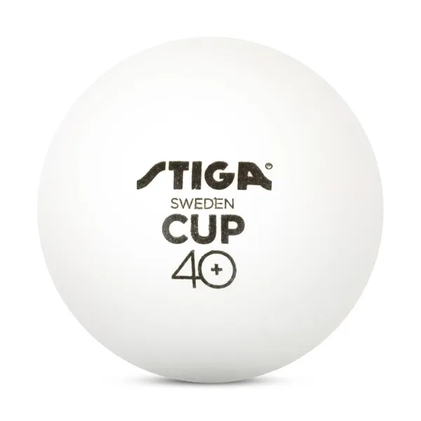 Мяч для наст. тенниса Stiga Cup ABS, 1110-2510-12, диам.40+мм, пластик, упак. 12 шт, белый за 1&nbsp;774.80 ₽ в Смоленске