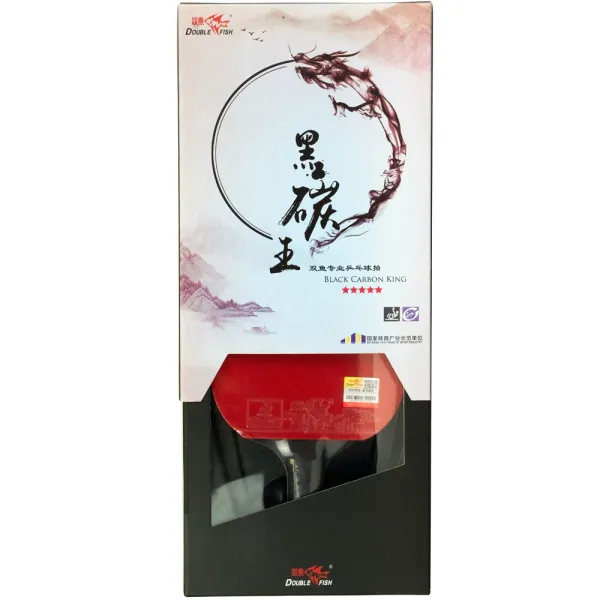 Ракетка для н/т DOUBLE FISH Black Carbon King Racket 5*****, для професс.,ITTF Appr.,накл.2,1,мм за 6&nbsp;434.50 ₽ в Смоленске