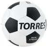 Мяч футб. TORRES Main Stream, F30185, р.5, 32 пан. ПУ, 4 под. слоя, руч. сшивка, бело-черный