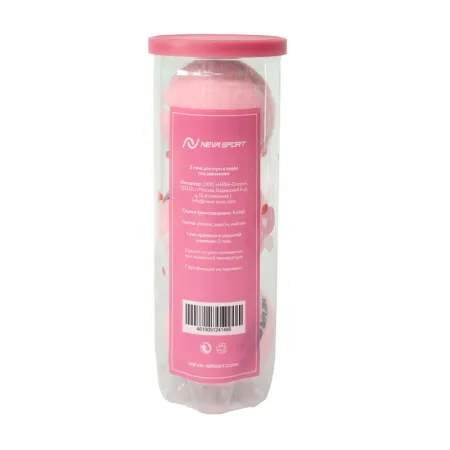 Мяч для падела NS Sakura, UAA2, уп.3 шт, сукно, нат.резина, розовый за 824.50 ₽ купить в Смоленске