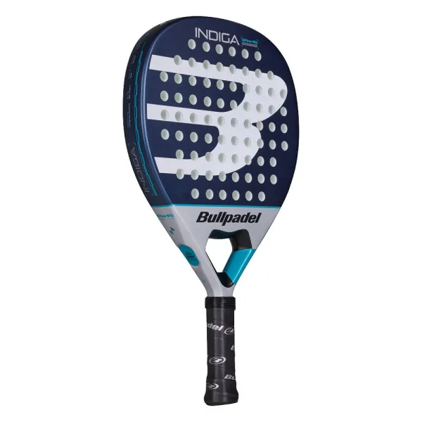 Ракетка для падела BULLPADEL Indiga Power 26, 494416, для начинающих, стекловолокно, темносине-серый за 14&nbsp;672.70 ₽ в Смоленске