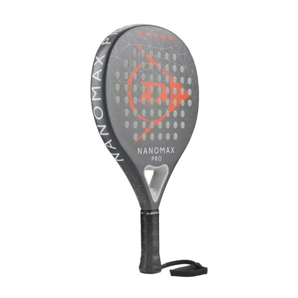 Ракетка для падела Dunlop Nanomax Pro, 10370739, для профессионалов, графит, серо-оранжевый за 17&nbsp;248.20 ₽ в Смоленске