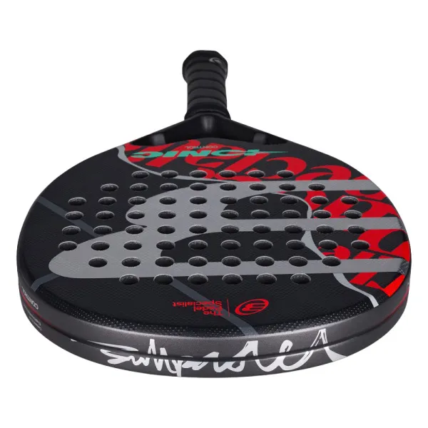 Ракетка для падела BULLPADEL Ionic Control 26, 494412, для продв. игроков, карбон, черно-красный за 33&nbsp;734.80 ₽ в Смоленске