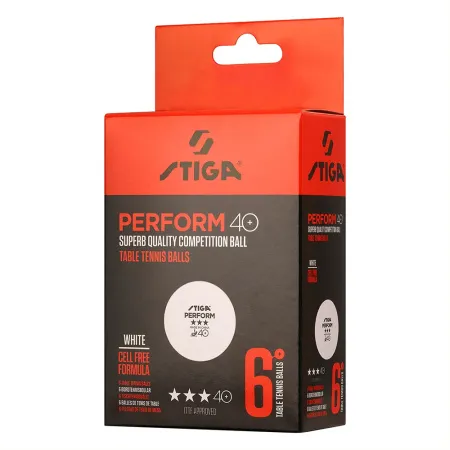 Мяч для наст. тенниса Stiga Perform 3***, 40+, 1113-2110-06, пластик, ITTF Appr., уп.6 шт, бел за 2&nbsp;121.60 ₽ купить в Смоленске