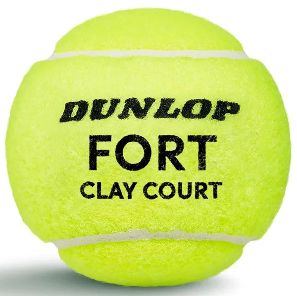 Мяч теннисный Dunlop Fort Clay Court 4B, 601613, уп.4 шт,одобр.ITF и FFT,сукно,нат.резина,желтый за 1&nbsp;812.20 ₽ в Смоленске