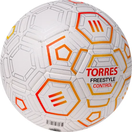 Мяч футб. TORRES Freestyle Control, F3231765, р.5, 32 п.,PU-Microfi, термосшив., бело-оран-сереб за 3&nbsp;464.60 ₽ купить в Смоленске
