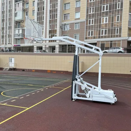 Баскетбольная стойка мобильная складная на пружинах вынос 2,25 м c противовесом ZAVODSPORTA за 530&nbsp;660 ₽ купить в Смоленске