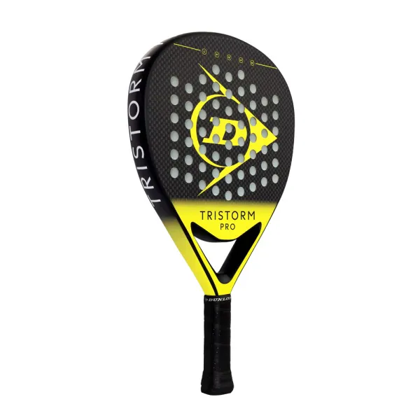 Ракетка для падела Dunlop Tristorm Pro, 10359946, для родв.игроков, стекловолокно, графит, черн-желт за 19&nbsp;643.50 ₽ в Смоленске