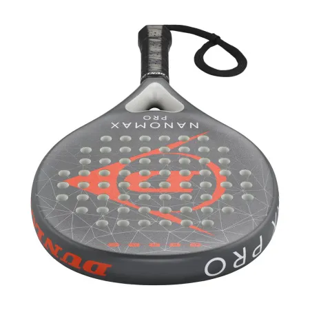 Ракетка для падела Dunlop Nanomax Pro, 10370739, для профессионалов, графит, серо-оранжевый за 17&nbsp;248.20 ₽ купить в Смоленске
