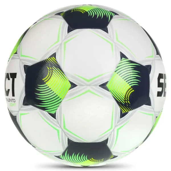 Мяч футб. SELECT Talento DB Light V26, 0773871014 р.3, 290-310г, 32п, ПУ, гибрид.сш, бело-черно-зел