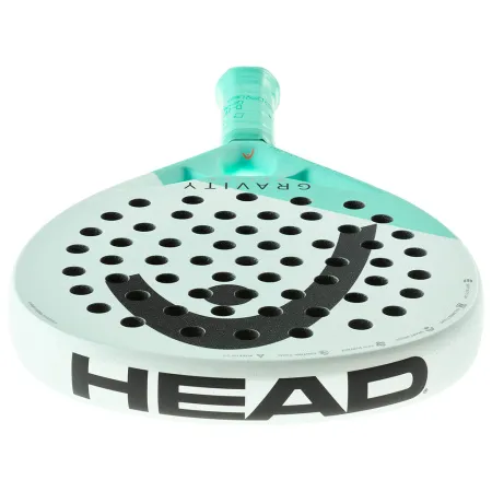 Ракетка для падела HEAD Gravity Motion, 224014, для продвинутых игроков, карбон, бело-бирюзовый за 23&nbsp;604.50 ₽ купить в Смоленске