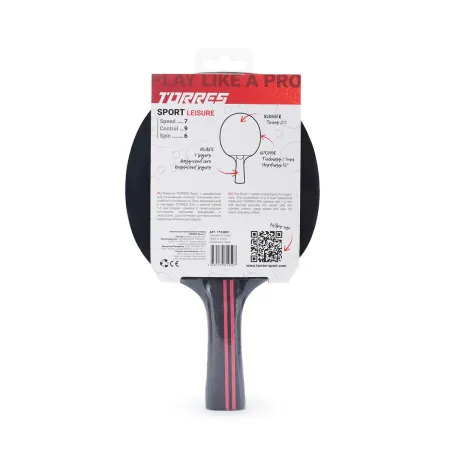 Ракетка для н/т TORRES Sport 1*, TT23005 для любителей, накладка 1,5 мм, конич. ручка за 991.10 ₽ купить в Смоленске