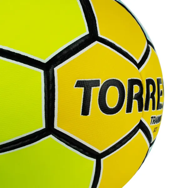 СЦ*Мяч ганд. TORRES Training, H32153, р.3, ПУ, 4 подкл. слоя, руч. сшивка, желто-голубой за 1&nbsp;615 ₽ в Смоленске