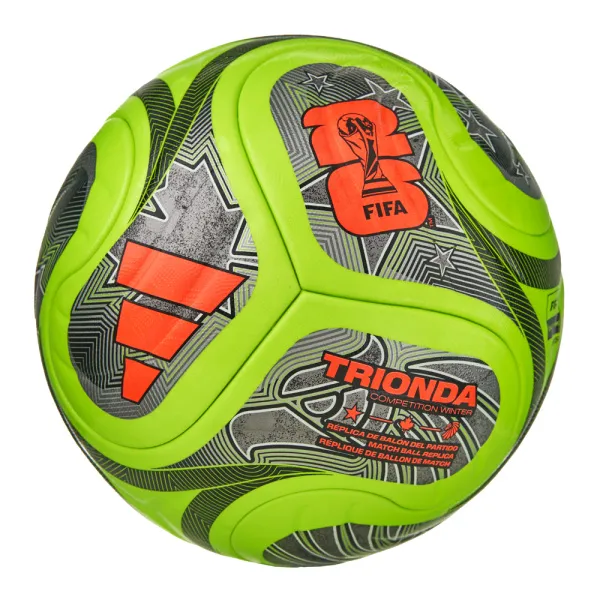 Мяч футб. ADIDAS WC26 Trionda Competition Winter JV6223, р.5, FIFA Pro, 4пан, ПУ,термосш, флуор.лайм за 8&nbsp;239.90 ₽ в Смоленске