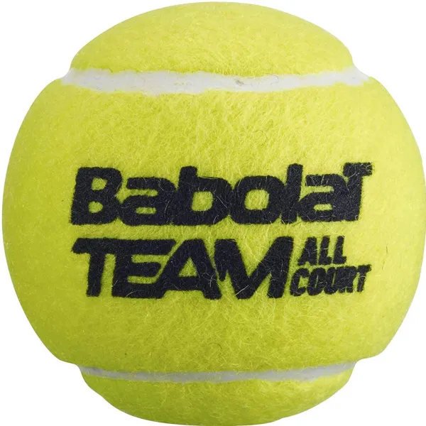 Мяч теннисный BABOLAT Team All Court,502081, уп.4 шт,одобр.ITF, сукно, нат.резина,желтый за 2&nbsp;385.10 ₽ в Смоленске
