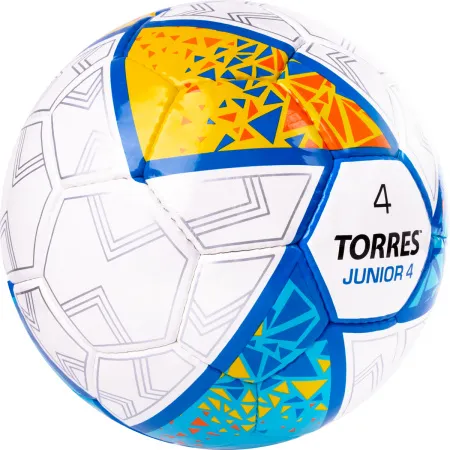 Мяч футб. TORRES Junior-4, F323804, р.4,глянц.ПУ, 4 сл, 32п, руч.сш, бел-жел-гол за 2&nbsp;070.60 ₽ купить в Смоленске