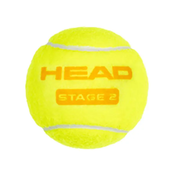 Мяч теннисный детский HEAD Stage 2 Orange, 578423,уп.3 шт, фетр,нат.резина,желто-оранжевый за 836.40 ₽ в Смоленске