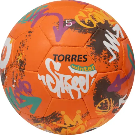 Мяч футб. TORRES Winter Street, F023285, р.5, 32 пан, рез, 4 подкл. слоя, руч. сшив,оранж-мультик. за 2&nbsp;713.20 ₽ купить в Смоленске
