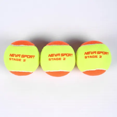 Мяч теннисный детский NS Orange, 5021005, уп.3 шт, резина, шерть, нейлон, желто-оранжевый за 613.70 ₽ купить в Смоленске
