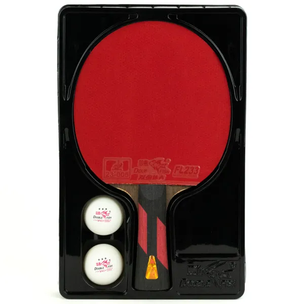 Ракетка для н/т DOUBLE FISH 7A+C, для професс.,ITTF Appr.,накл.2,1мм,+ 2 мяча V40+мм ITTF Appr за 3&nbsp;559.80 ₽ в Смоленске