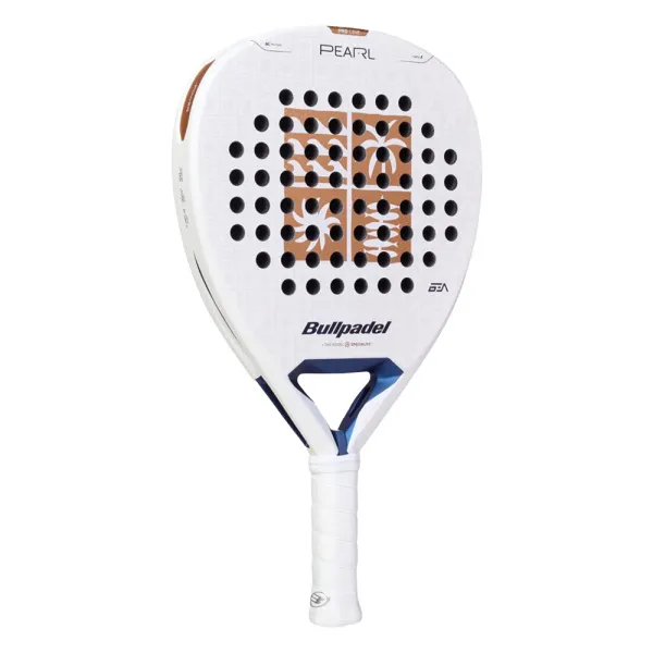 Ракетка для падела BULLPADEL Pearl 27, 497249, для проф-в, стекловолокно,карбон, бело-золотистый за 44&nbsp;319 ₽ в Смоленске