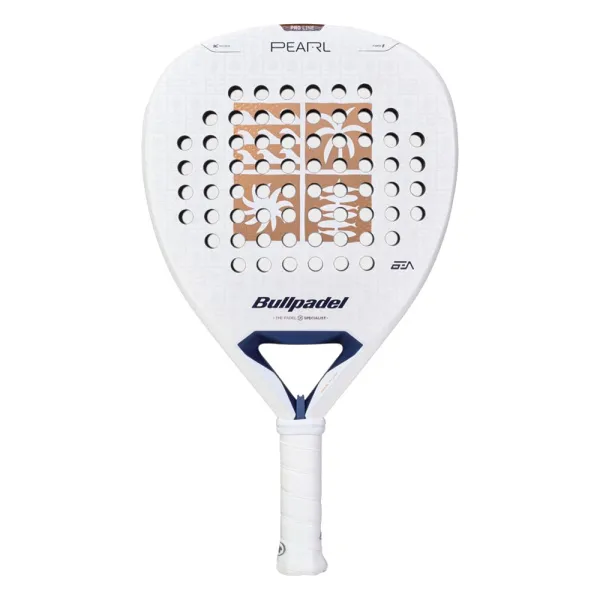 Ракетка для падела BULLPADEL Pearl 27, 497249, для проф-в, стекловолокно,карбон, бело-золотистый за 44&nbsp;319 ₽ в Смоленске