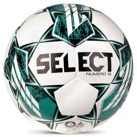 Мяч футб. SELECT NUMERO 10 V23, 0575060004, р.5, FIFA Basic, 32п, ПУ, руч. сш, бело-бирюзовый за 8&nbsp;051.20 ₽ купить в Смоленске