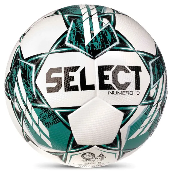 Мяч футб. SELECT NUMERO 10 V23, 0575060004, р.5, FIFA Basic, 32п, ПУ, руч. сш, бело-бирюзовый за 8&nbsp;051.20 ₽ в Смоленске