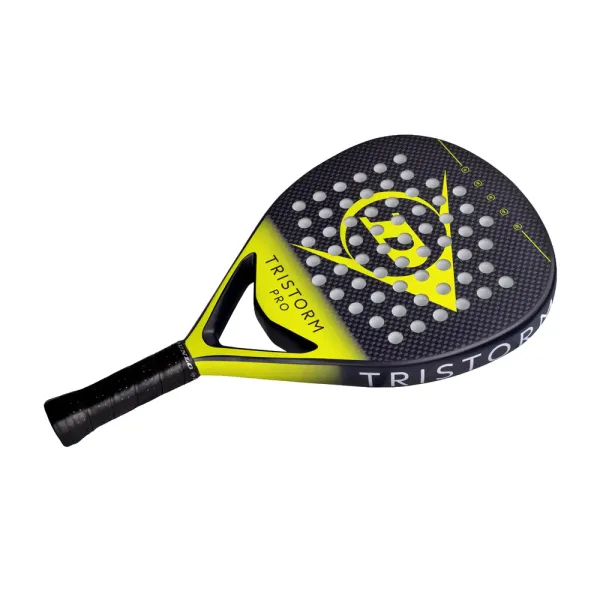 Ракетка для падела Dunlop Tristorm Pro, 10359946, для родв.игроков, стекловолокно, графит, черн-желт за 19&nbsp;643.50 ₽ в Смоленске