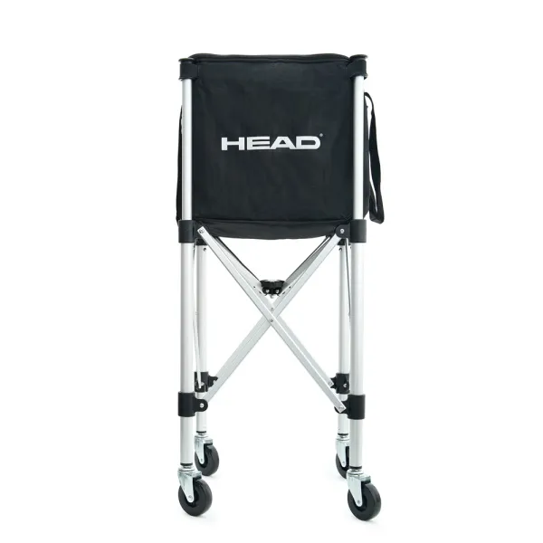 Корзина для теннисных мячей HEAD TT7003, на 125 мячей,с сумкой-переноской, складная, металл, черный