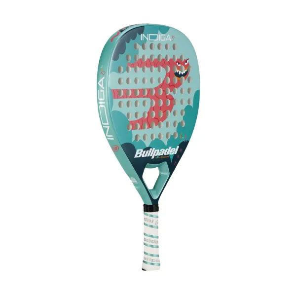Ракетка для падела BULLPADEL Indiga Jr Girl 26, 494423, для начинающих, стекловолокно, бирюз-коралл за 10&nbsp;480.50 ₽ в Смоленске