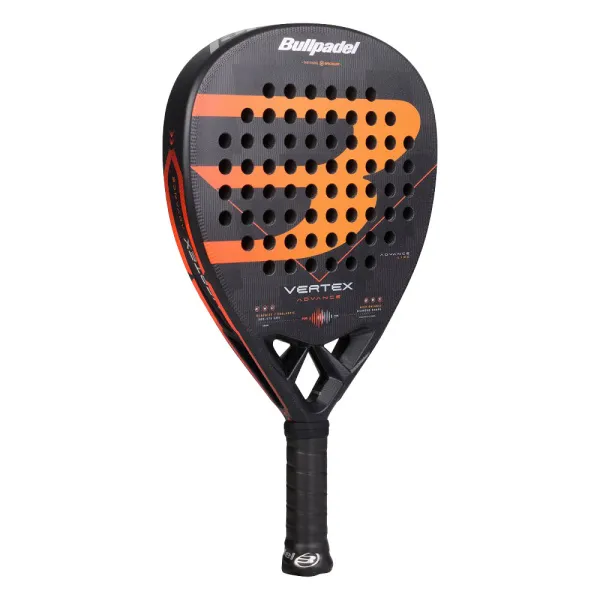 Ракетка для падела BULLPADEL Vertex Advance, 494414, для проф. и любителей, карбон, черно-оранжевый за 21&nbsp;559.40 ₽ в Смоленске