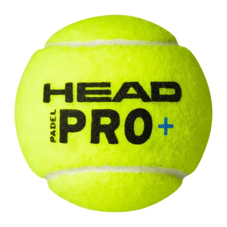 Мяч для падела HEAD Padel Pro+, 540203, уп.3 шт, FIP Approved, войлок,нат.резина,желтый за 933.30 ₽ купить в Смоленске